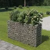Image de vidaXL Lit surélevé à gabion Acier galvanisé 180x50x100 cm143558