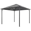 Image de vidaXL Tonnelle avec toit Aluminium 3x3 m Anthracite44641