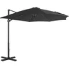 Image de vidaXL Vidaxl Parasol En Porte-À-Faux Et Poteau En Aluminium 300cm Anthracite
