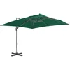 Image de vidaXL Vidaxl Parasol Déporté Avec Mât En Aluminium Vert 300x300 Cm