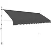 Image de vidaXL Auvent manuel rétractable 400 cm Anthracite143692