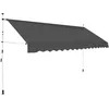 Image de vidaXL Auvent Manuel Rétractable 400 Cm Anthracite