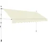 Image de vidaXL Auvent Manuel Rétractable 400 Cm Crème