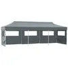 Image de vidaXL Tente de réception pliable avec 5 parois 3 x 9 m Anthracite