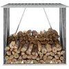 Image de vidaXL Abri de stockage de bois Acier galvanisé 163x83x154 cm Gris 44959