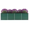 Image de vidaXL Lit surÃ©levÃ© de jardin Acier galvanisÃ© 320x80x77 cm Vert