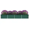 Image de vidaXL Lit surélevé de jardin Acier galvanisé 320x80x45 cm Vert44847