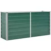 Image de vidaXL Vidaxl Lit Surélevé De Jardin Acier Galvanisé 160x40x77 Cm Vert