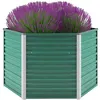 Image de vidaXL Lit surélevé de jardin Acier galvanisé 129x129x77 cm Vert44857