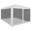 Image de vidaXL Tente de réception avec 4 parois en maille 4 x 3 m