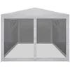 Image de vidaXL Vidaxl Tente De Réception Avec 4 Parois En Maille 4 X 3 M
