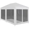Image de vidaXL Tente de réception avec 6 parois en maille 4 x 3 m45110