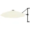 Image de vidaXL Vidaxl Parasol Mural Avec Mât Métallique 300 Cm Sable