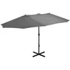 Image de Parasol De Jardin RÃ©glable Ã Double Toit 460 X 270 Cm Avec Protection Uv
