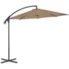 Image de vidaXL Vidaxl Parasol En Porte-À-Feux Avec Poteau En Acier 300 Cm Taupe