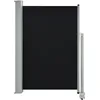 Image de vidaXL Vidaxl Auvent Lat¿¿Ral R¿¿Tractable De Patio 120 X 300 Cm Noir