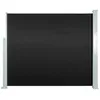 Image de Vidaxl Auvent Latéral Rétractable 120x300cm Noir Jardin Balcon Brise-Vue Store