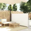 Image de vidaXL Auvent latéral rétractable 120 x 300 cm Blanc cassé45360