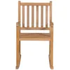 Image de vidaXL Chaise À Bascule Teck Massif - Vidaxl