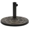 Image de vidaXL Socle rond de parasol PolyrÃ©sine 19 kg Bronze