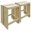 Image de Vidaxl Tabourets De Bar D'extÃ©rieur Lot De 2 Pin ImprÃ©gnÃ©