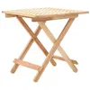 Image de vidaXL Table d'appoint pliante 50 x 50 x 49 cm Bois de noyer massif247105