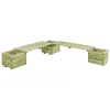 Image de vidaXL Banc de jardin à jardinières Bois de pin imprégné