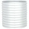Image de Vidaxl Lit SurÃ©levÃ© De Jardin 80x80x81 Cm Acier GalvanisÃ© ArgentÃ©