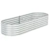 Image de vidaXL Lit surélevé de jardin 240x80x44 cm Acier galvanisé Argenté45518