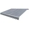 Image de vidaXL Auvent pliable motorisé 400 cm Bleu/blanc