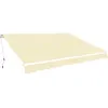 Image de vidaXL Auvent pliable manuel 400 cm Crème