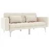 Image de vidaXL Canapé-lit crème tissu247216