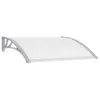 Image de vidaXL Auvent de porte Gris 120 x 100 cm PC45628