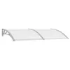 Image de vidaXL Auvent de porte Gris 200x100 cm Polycarbonate45630