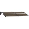 Image de vidaXL Vidaxl Auvent De Porte Noir 200x100 Cm Pc