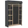 Image de vidaXL Garde-Robe Gris 110 X 40 X 170 Cm Tissu