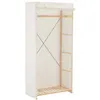 Image de vidaXL Garde-robe Blanc 79 x 40 x 170 cm Tissu248192