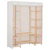 Image de vidaXL Garde-robe Blanc 135 x 40 x 170 cm Tissu
