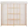 Image de vidaXL Garde-Robe Blanc 173x40x170 Cm Tissu - Vidaxl