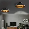 Image de vidaXL Plafonniers 2 pcs Noir et doré Semi-sphérique E27