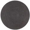 Image de vidaXL Tapis fait à la main Jute Rond 90 cm Gris foncé133665