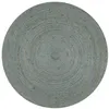 Image de vidaXL Tapis fait à la main Jute Rond 120 cm Vert olive133669