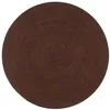 Image de vidaXL Tapis fait à la main Jute Rond 90 cm Marron