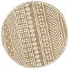 Image de vidaXL Tapis Fait à la Main Jute avec Imprimé Moquette Carpette Plancher Coussin de Sol Salon Chambre à Coucher Intérieur 133694