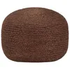 Image de Pouf Fait Ã La Main Marron 40 X 45 Cm Jute