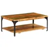 Image de vidaXL Table basse et étagère 100x60x35 cm Bois de récupération solide247324