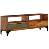 Image de vidaXL Meuble TV 118x35x45 cm Bois de récupération massif247325