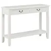 Image de vidaXL Table console Blanc 110x35x80 cm Bois249900