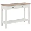 Image de vidaXL Table console Blanc 110x35x80 cm Bois249901