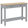 Image de vidaXL Table Console Gris 110x35x80 Cm Bois